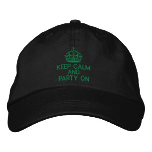 Casquette Brodée GARDEZ CALME ET FÊTE SUR Classique