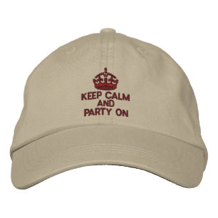 Casquette Brodée GARDEZ le CALME ET la PARTIE SUR le classique