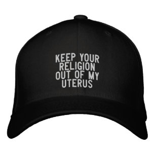 Casquette Brodée Gardez votre religion hors de mon utérus simple mi