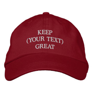 Casquette Brodée Gardez (Votre Texte Ici) Superbe