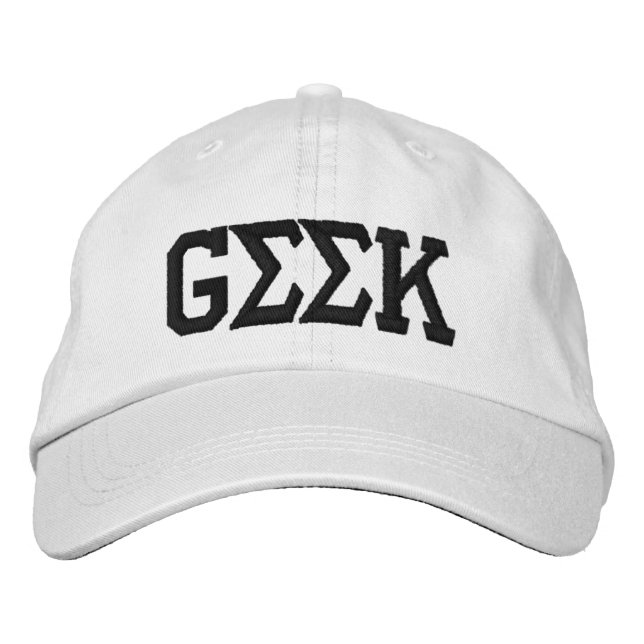 Casquette Brodée Geek (Devant)