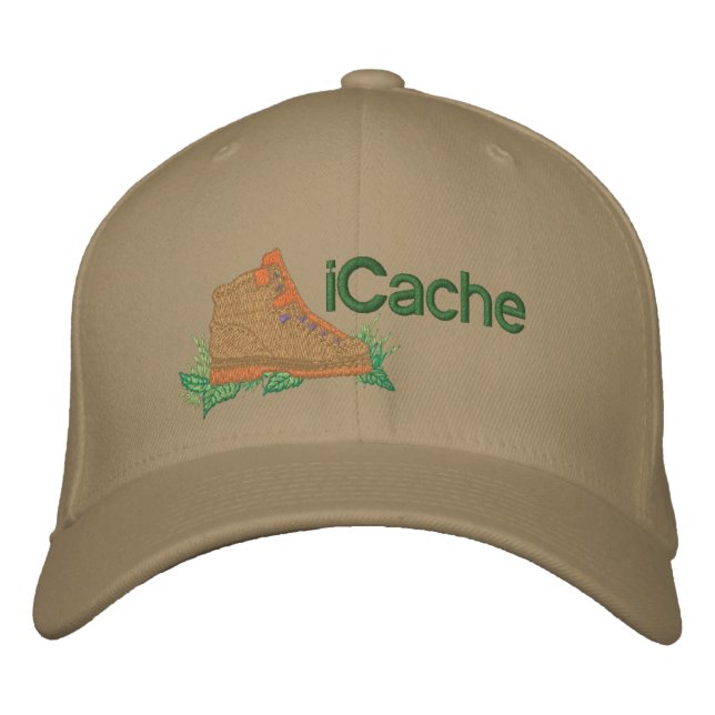Casquette Brodée Geocacher iCache (Devant)