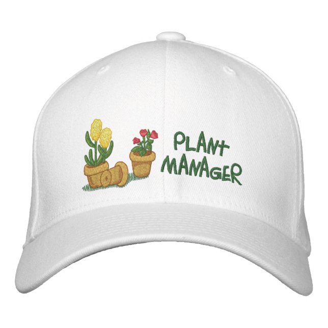 Casquette Brodée Gestionnaire plante (Devant)