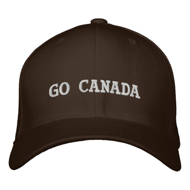 Casquette Brodée Go Canada (Devant)