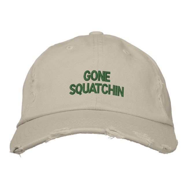 Casquette Brodée Gone Squatchin (Devant)