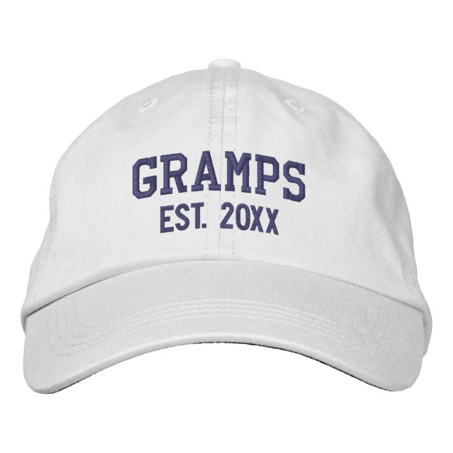 Casquette Brodée Gramps Est Établi Personnalisé (Devant)