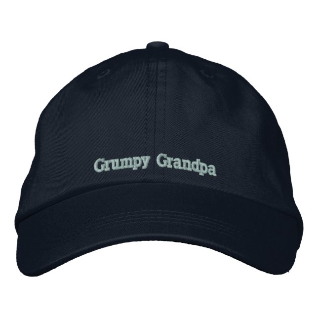 Casquette Brodée Grand-père de Grumpy (Devant)