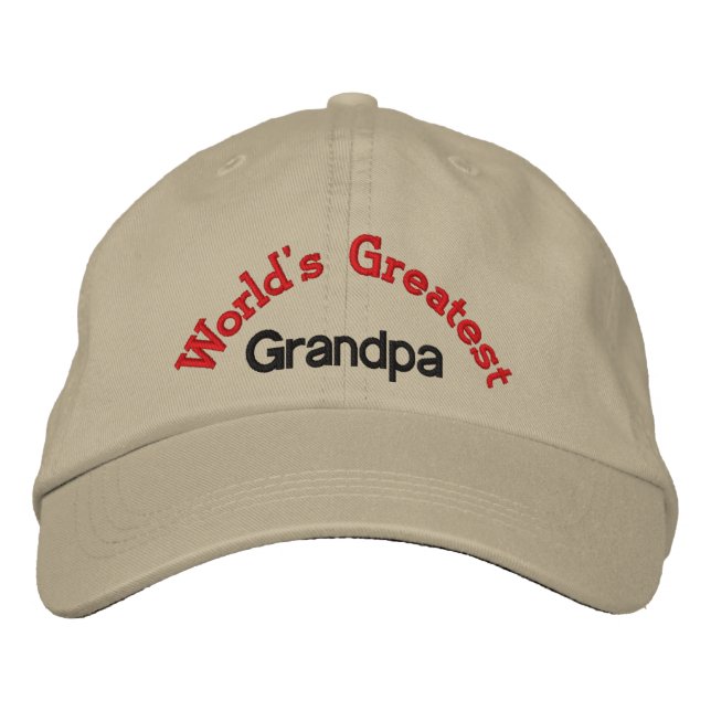 Casquette Brodée Grand-père du monde (Devant)