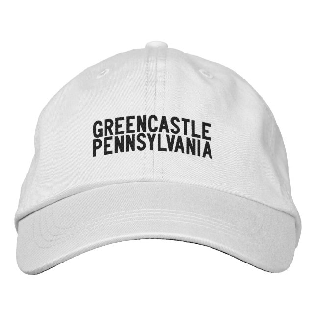 Casquette Brodée Greencastle Pennsylvanie Chapeau (Devant)