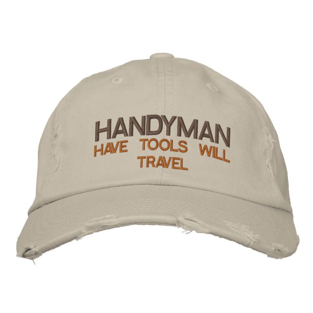 CASQUETTE BRODÉE HANDYMAN - AVOIR DES OUTILS VOYAGERONT (Devant)