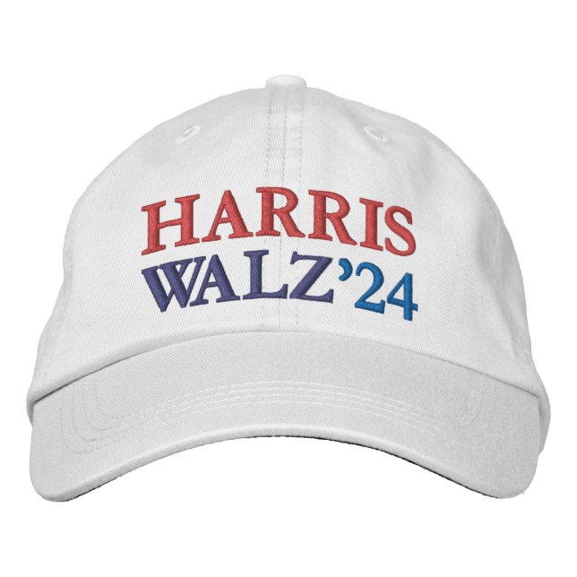 Casquette Brodée Harris Walz 2024 Kamala Harris et Tim Walz 2024 (Devant)
