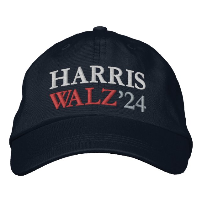 Casquette Brodée Harris Walz 2024 Kamala Harris et Tim Walz 2024 (Devant)