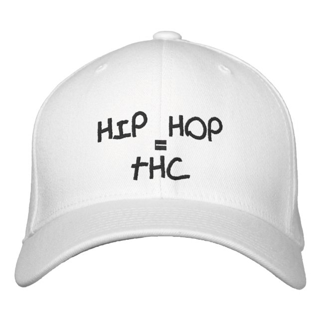 CASQUETTE BRODÉE HIP HOP, =, THC (Devant)