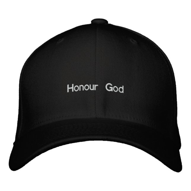 Casquette Brodée Honorer Dieu (Devant)