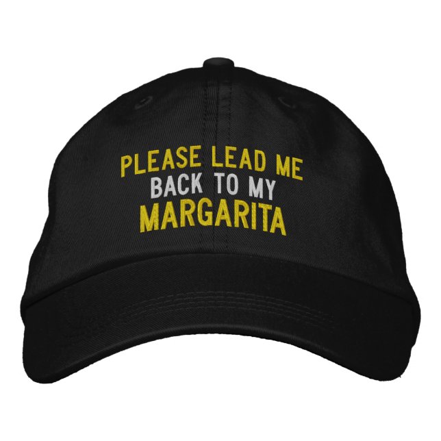 Casquette Brodée Humour Margarita (Devant)
