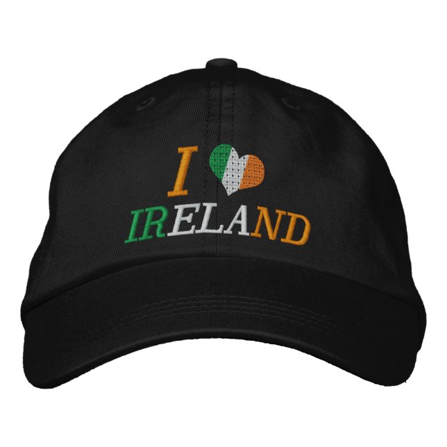 Casquette Brodée I Love Ireland (Devant)