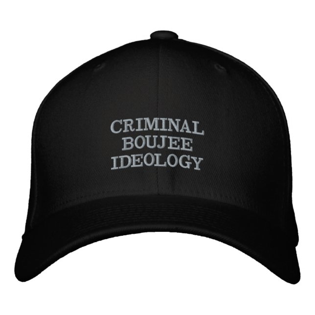 CASQUETTE BRODÉE IDÉOLOGIE CRIMINELLE DE BOUJEE (TM) (Devant)