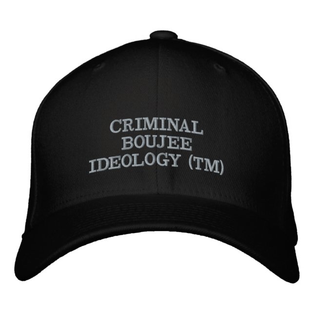 CASQUETTE BRODÉE IDÉOLOGIE CRIMINELLE DE BOUJEE (TM) (Devant)