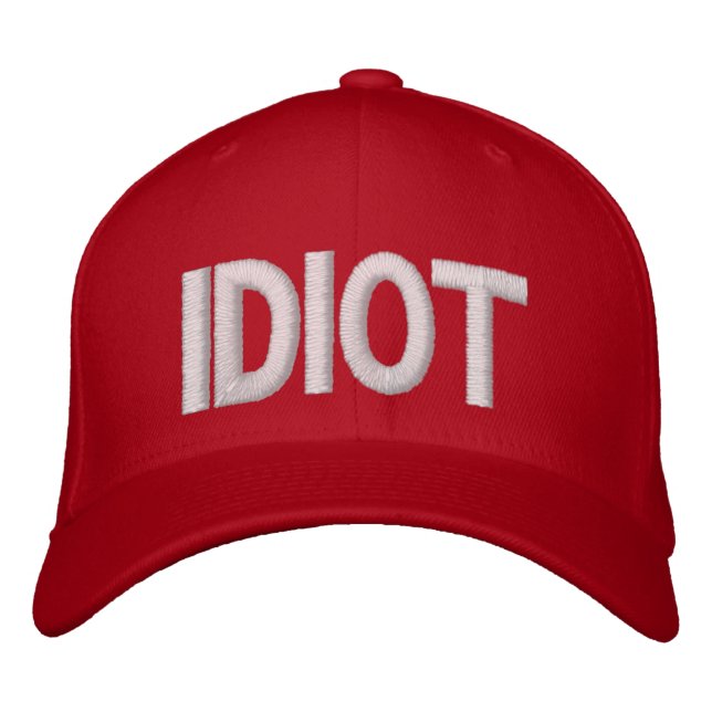 Casquette Brodée Idiot (Devant)