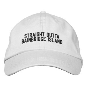 Casquette Brodée ÎLE BAINBRIDGE Washington Chapeau