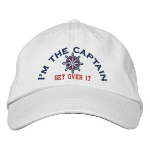 Casquette Brodée I'm the Capt Get Over It Wheel