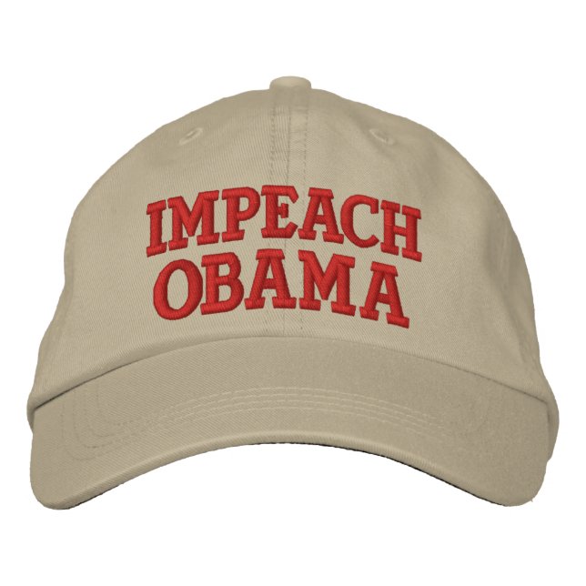 CASQUETTE BRODÉE IMPEACH OBAMA (Devant)