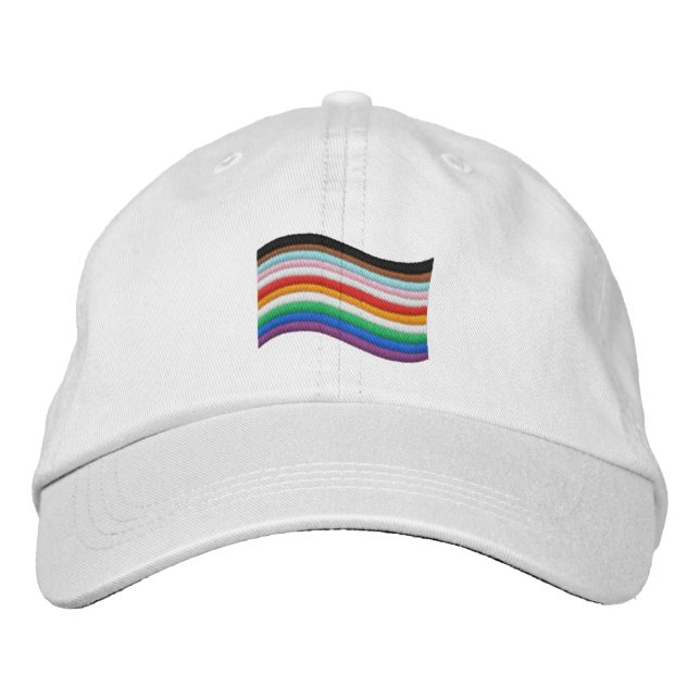 Casquette Brodée Indicateur LGBTQ+ Pride inclus (Devant)