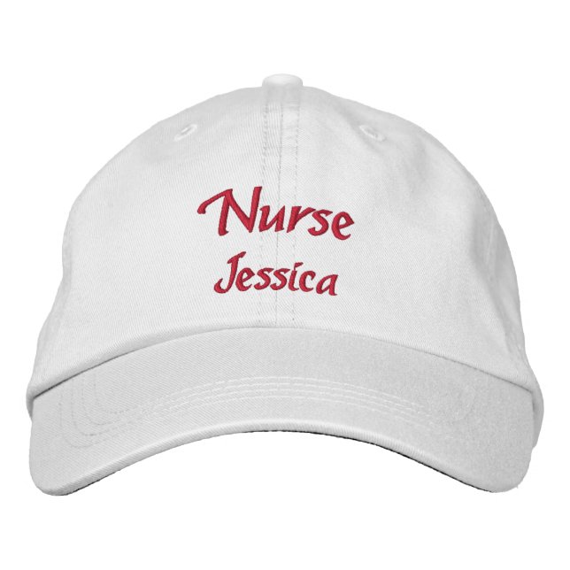 Casquette Brodée Infirmière personnalisée (Devant)