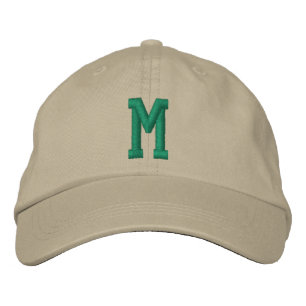 Casquette Brodée Initiale gras de monogramme personnalisé
