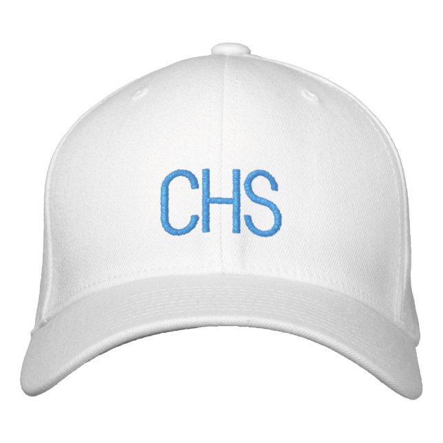 Casquette Brodée Initiales de l'école brodées Couleur Équipe sporti (Devant)