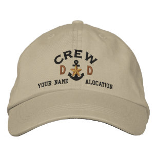 Casquette Brodée Initiales personnalisées équipage Nautical Star An