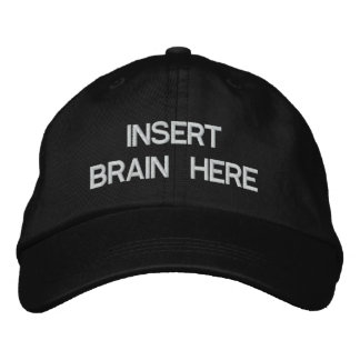 CASQUETTE BRODÉE INSÉRER LE CERVEAU ICI