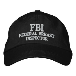 CASQUETTE BRODÉE INSPECTEUR FÉDÉRAL DU SEIN DU FBI