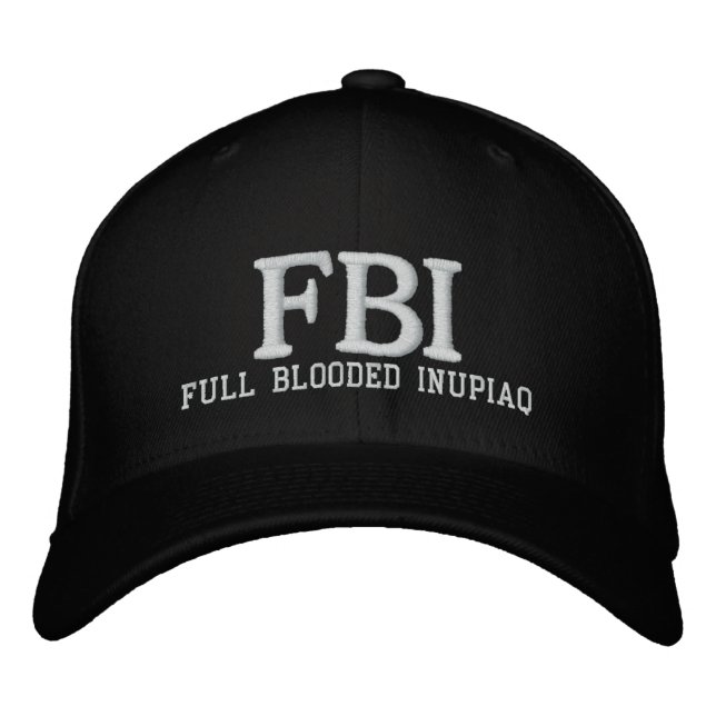 CASQUETTE BRODÉE INU PLEINE CHARGÉE DU FBI (Devant)