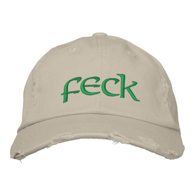 Casquette Brodée Irlandais Feck (Devant)
