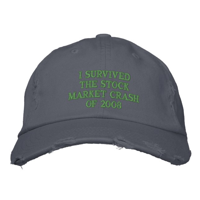 CASQUETTE BRODÉE J'AI SURVÉCU À L'ÉCLAT STOCK DE 2008 (Devant)