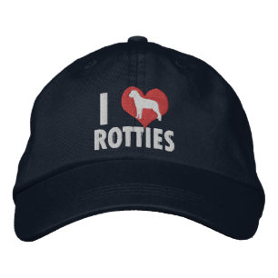 Casquette Brodée J'aime les roses foncées