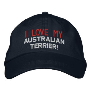 Casquette Brodée J'Aime Mon Chien Terrier Australien