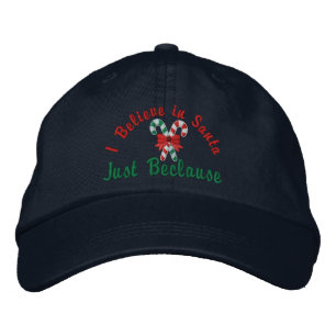 Casquette Brodée Je crois en Père Noël ... Juste parce que les Sucr