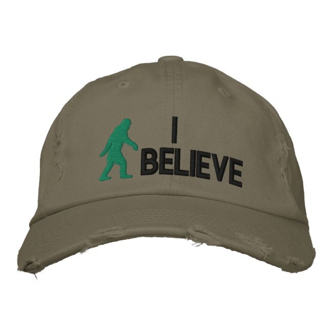 Casquette Brodée Je crois *grand logo bigfoot" (Devant)