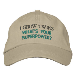 Casquette Brodée JE CROIS TWINS, quelle est votre superpuissance ?