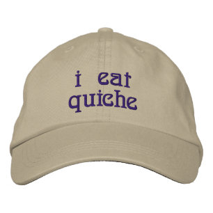 Casquette Brodée Je Mange Quiche