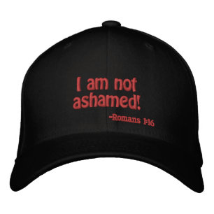 Casquette Brodée Je n'ai pas honte Citation de la Bible Personnalis