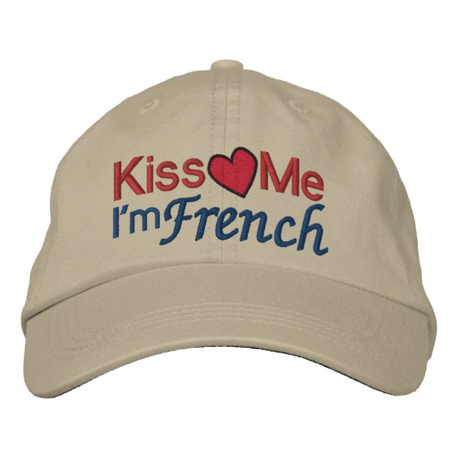 Casquette Brodée Je suis français par SRF (Devant)