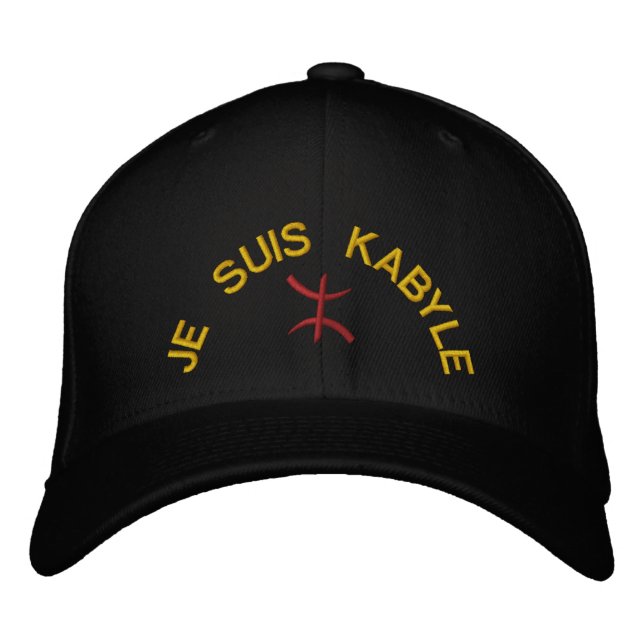 Casquette Brodée Je Suis Kabyle (Devant)