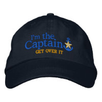 Je Suis Le Capitaine Humour Nautical Gold Star Anc