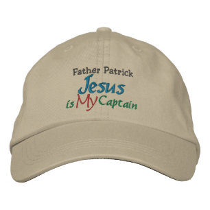 Casquette Brodée Jésus Est Mon Capitaine - Prêtre - Pasteur Casquet