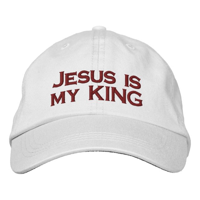 Casquette Brodée Jesus is my KING (Devant)