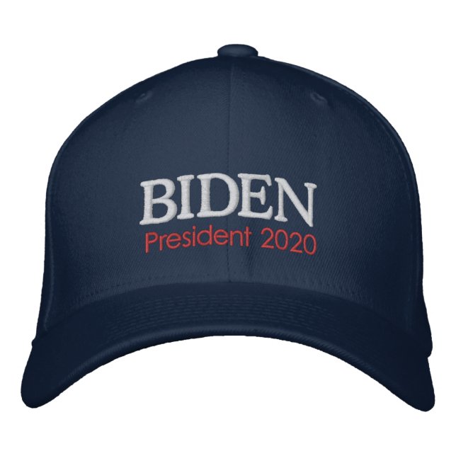 Casquette Brodée Joe Biden Président 2020 (Devant)