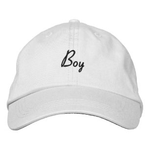 Casquette Brodée Joli garçon jeune beau blanc chapeau de couleur